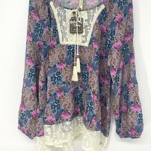 Matilda Jane brand NWT several medium multi-color floral/lace women’s tops.